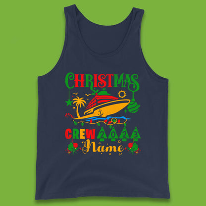 Personalised Cruise Crew Christmas Tank Top
