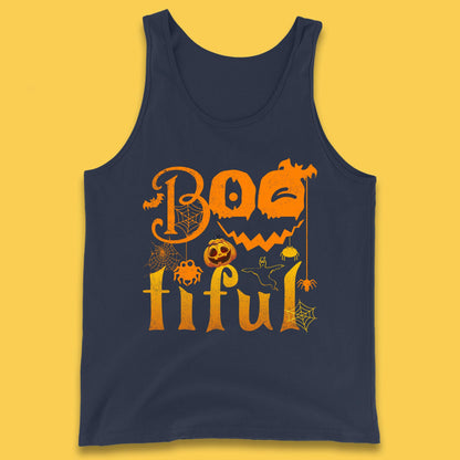 Bootiful Halloween Ghost Funny Boo Ghost Scary Spooky Season Tank Top