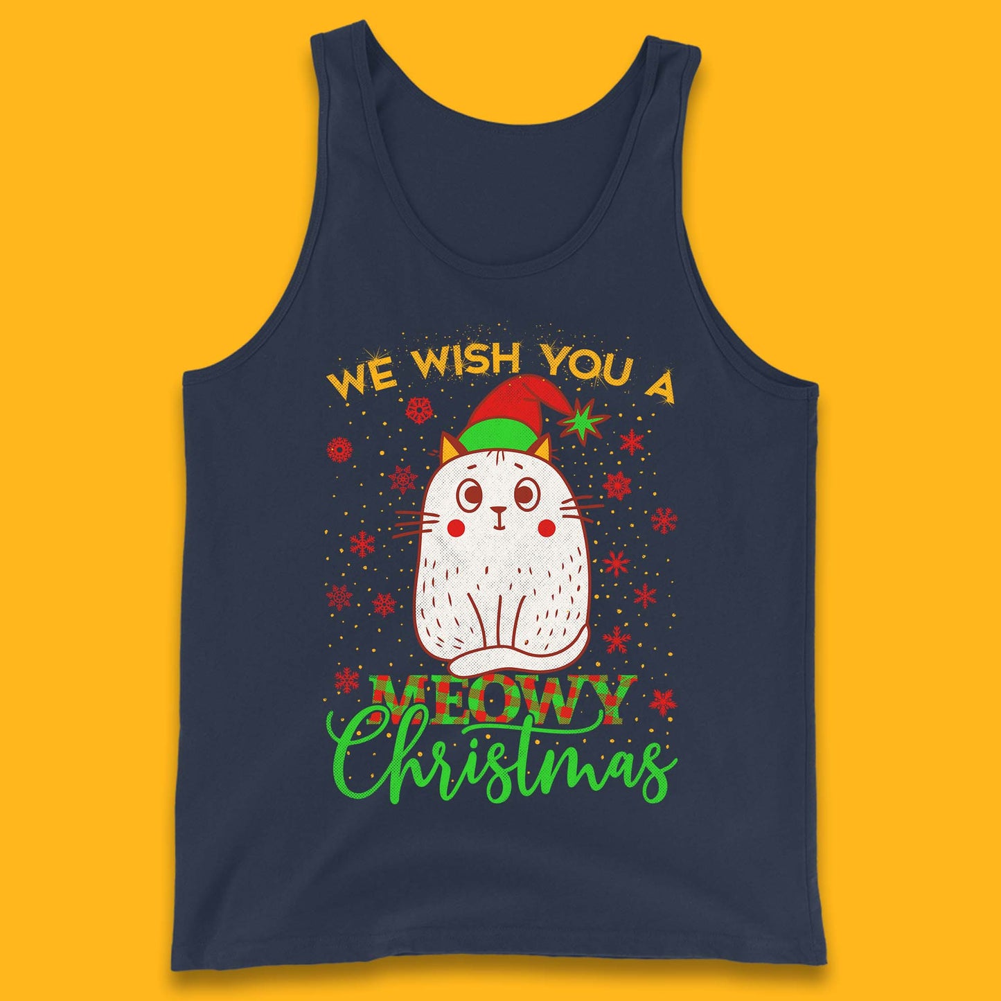 Meowy Christmas Tank Top
