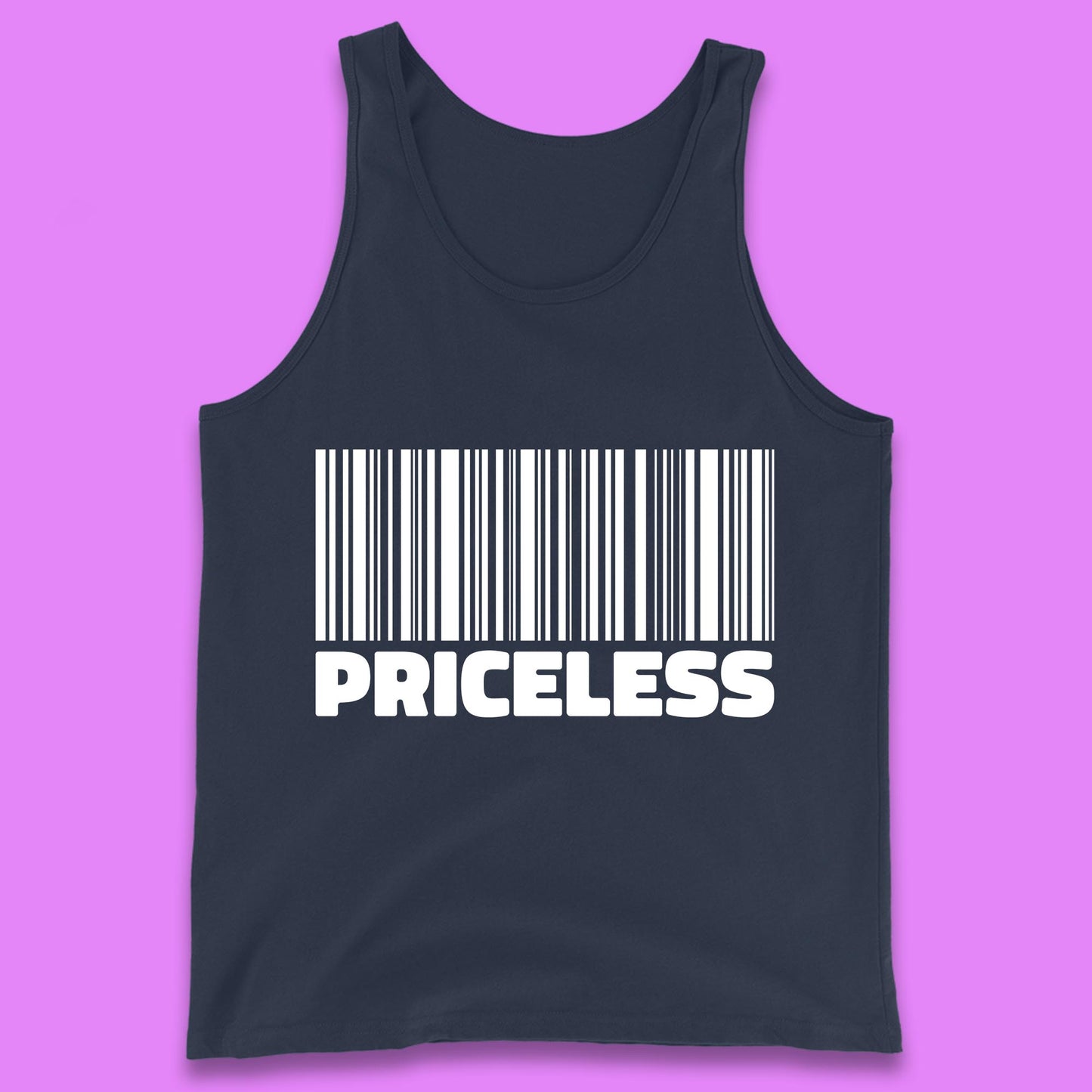 Scan For Priceless Barcode Funny Label Inspirational Empowerment Tank Top
