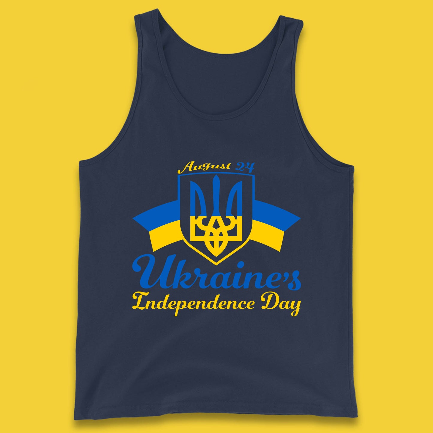 Ukraine's 24 August Ukraine Independence Day Proud Ukrainian Tank Top