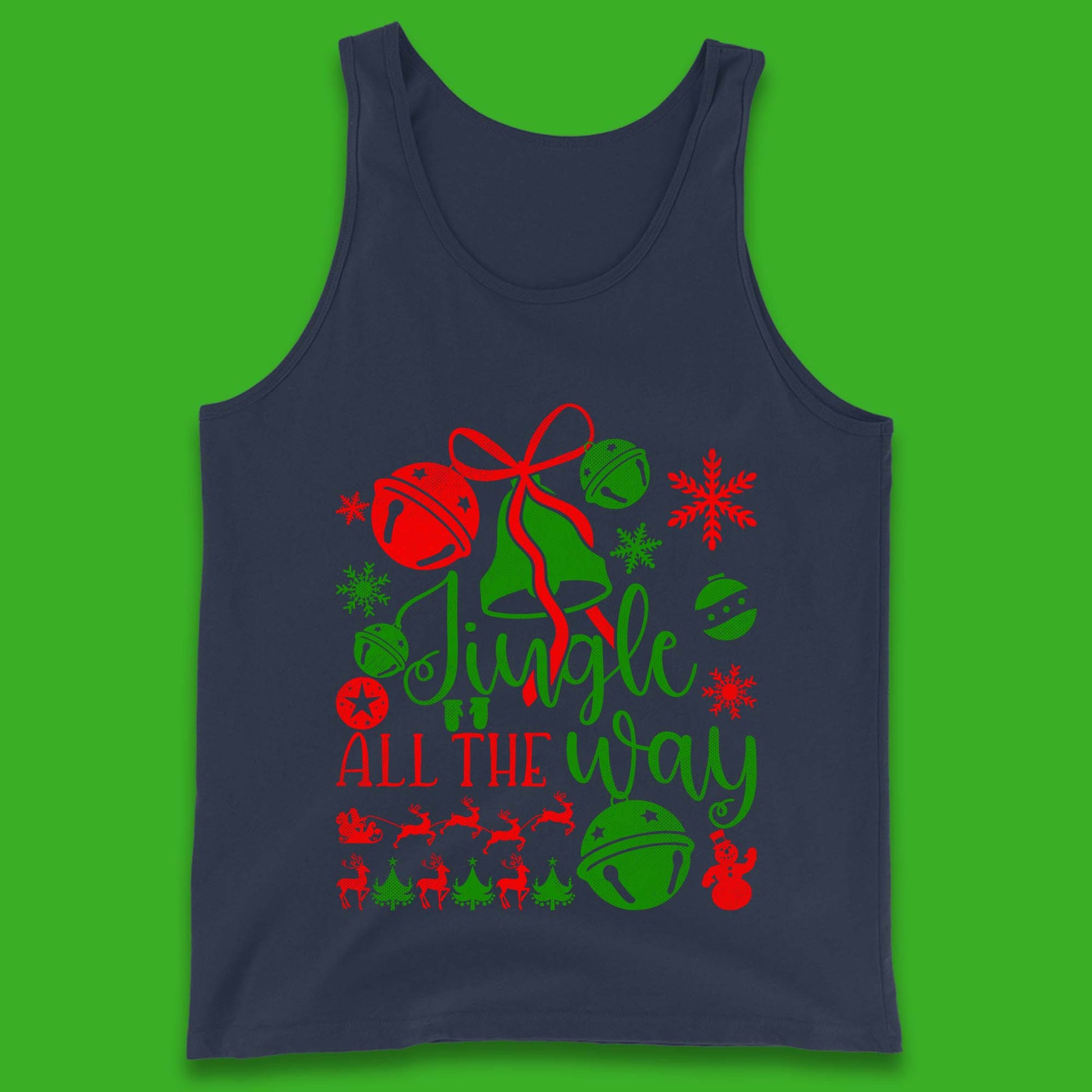 jingle all the way christmas tank top