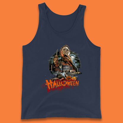Halloween II The Nightmare Isn't Over Vintage Halloween Movie Poster Micheal Myers Horror Character Tank Top