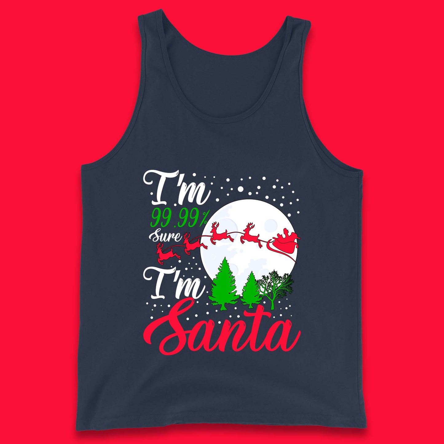santa christmas tank top