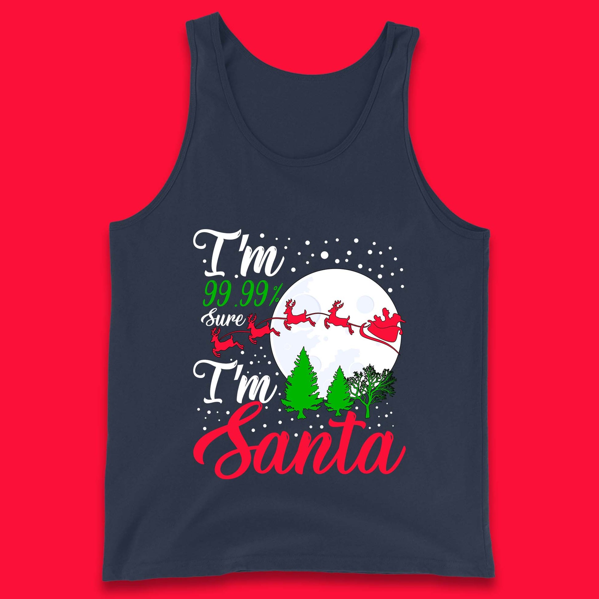 santa christmas tank top