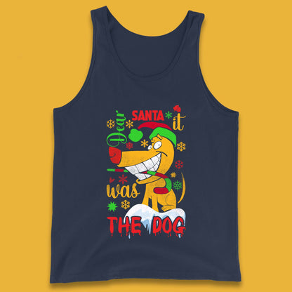 christmas dog tank top
