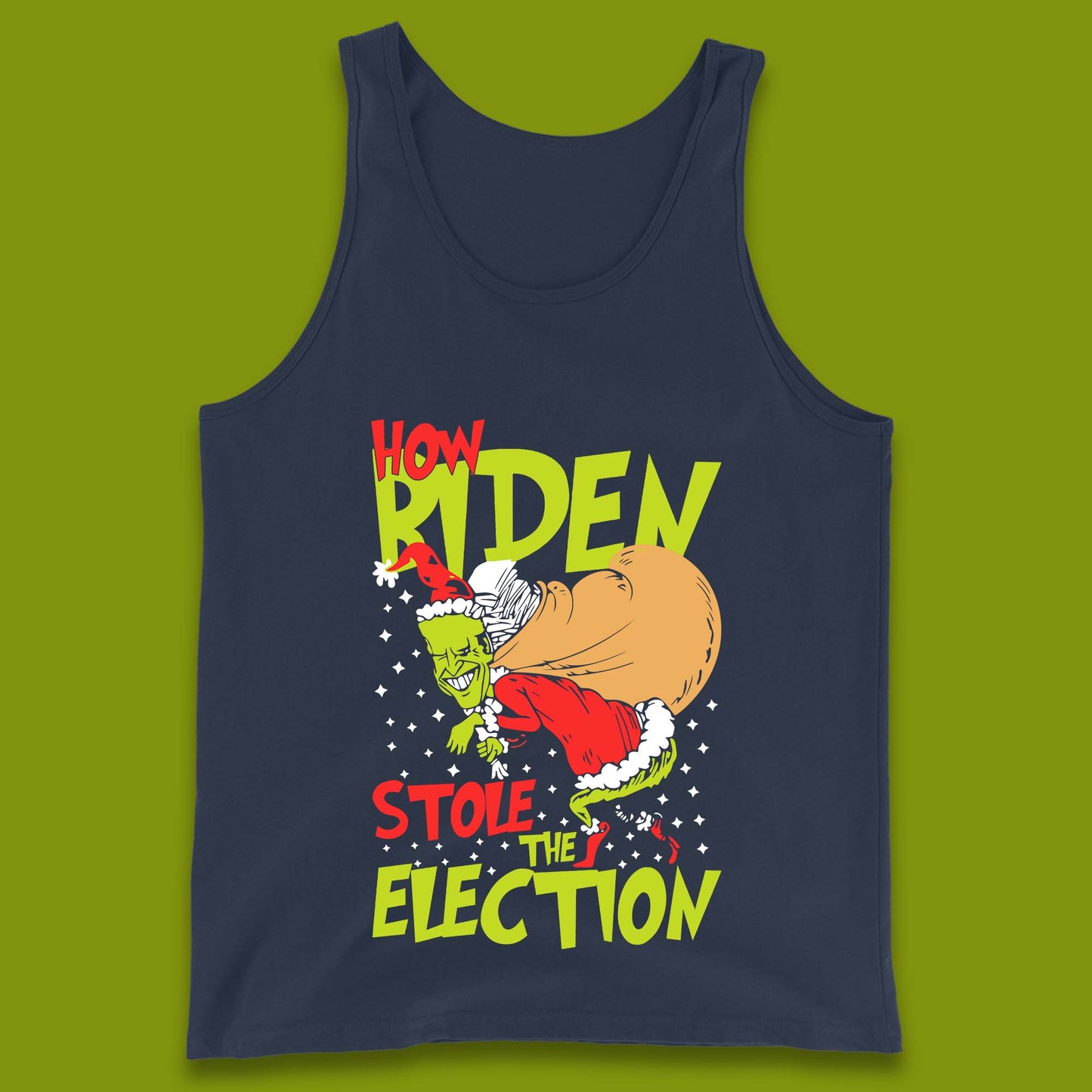 biden stole election tank top