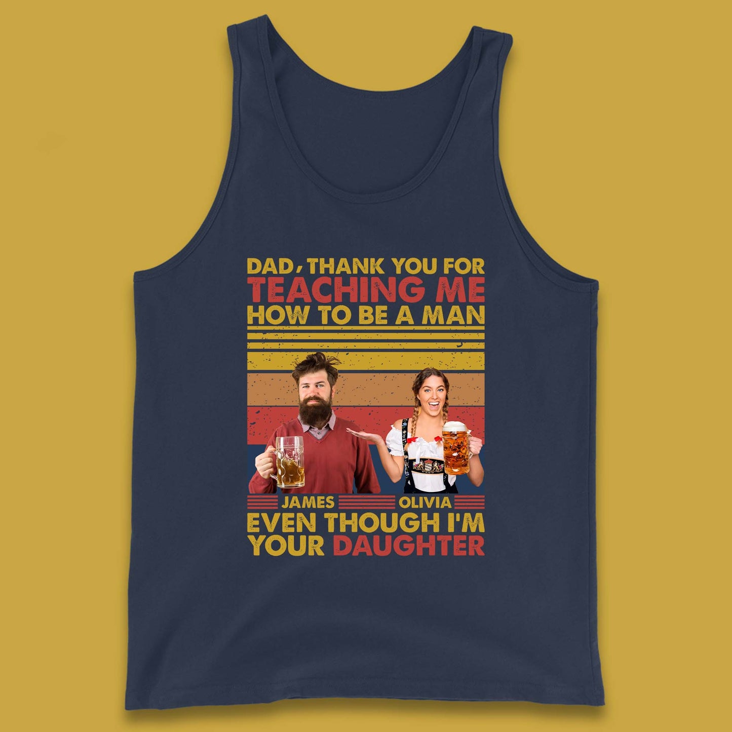 Personalised Thank You For Teaching Me Tank Top