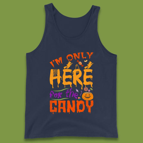 I'm Only Here For The Candy Halloween Trick Or Treat Tank Top