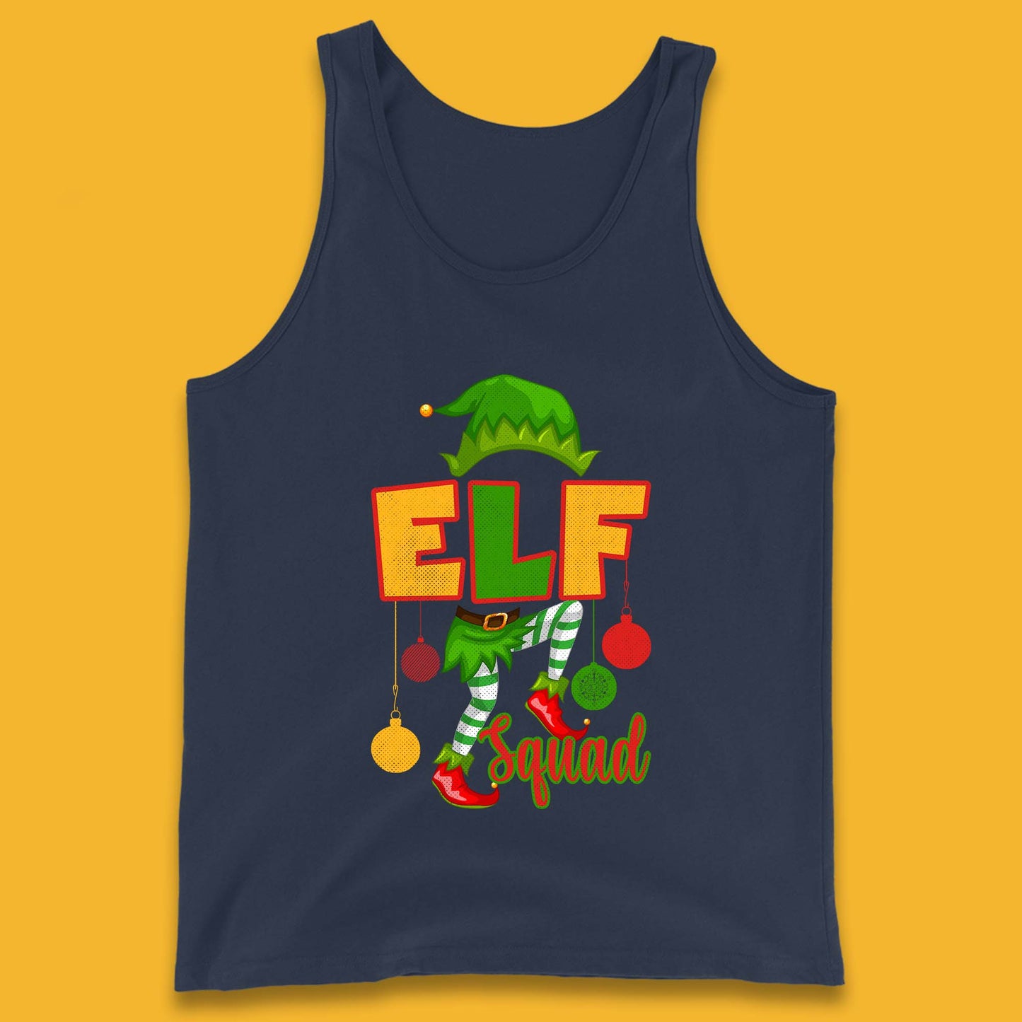 elf squad christmas tank top