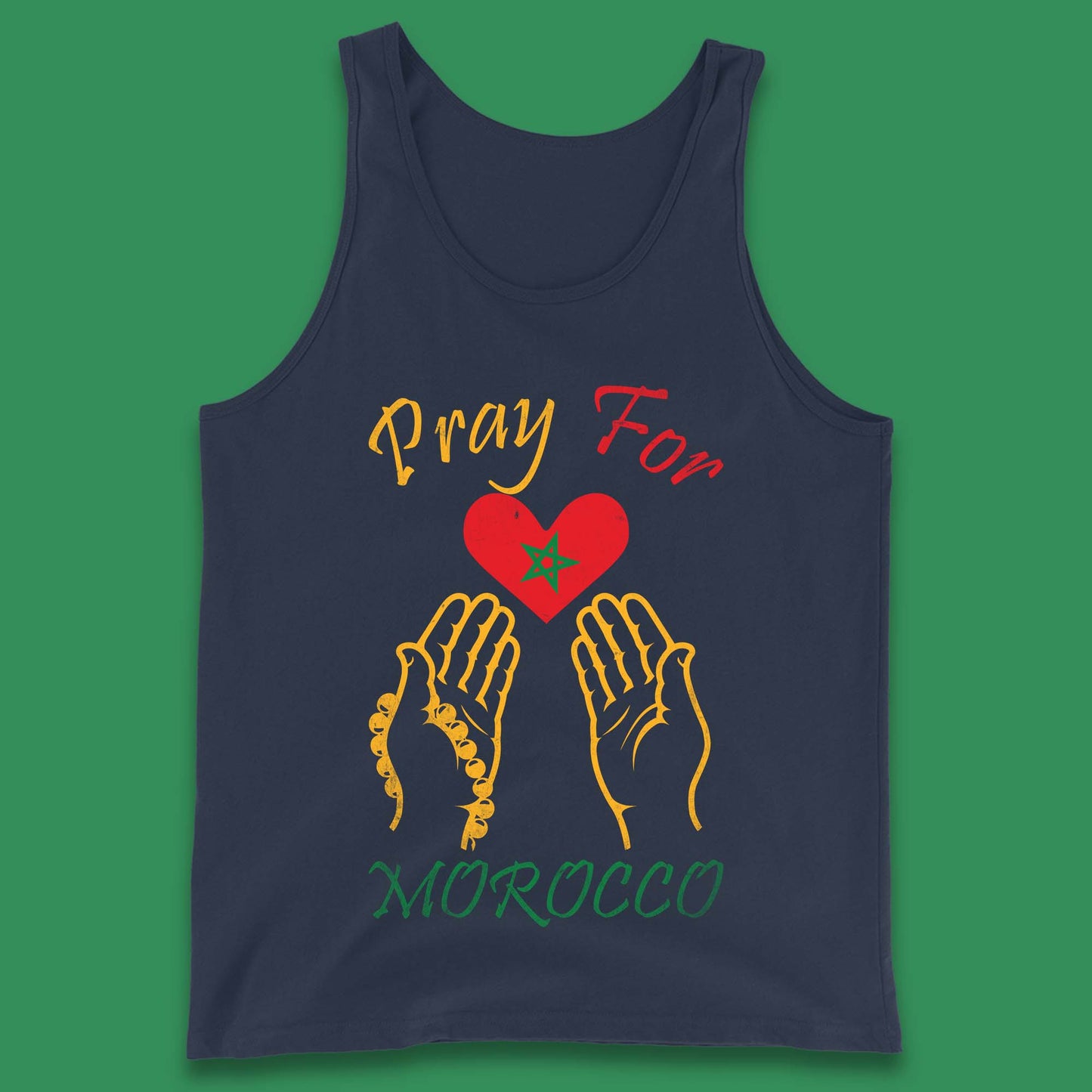 Pray For Morocco Stay Strong Morocco Earthquake Support Tank Top