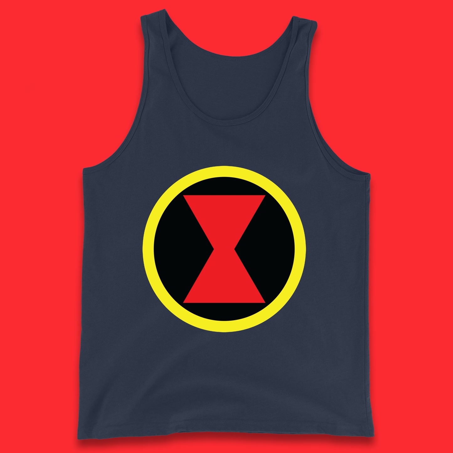 Black Widow Diy Black Symbol Logo Marvel Avengers Superhero Marvel Comics Gift for Marvel Fan Tank Top