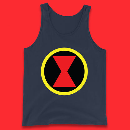 Black Widow Diy Black Symbol Logo Marvel Avengers Superhero Marvel Comics Gift for Marvel Fan Tank Top