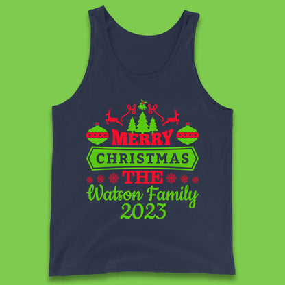 Personalised Family Christmas Tank Top
