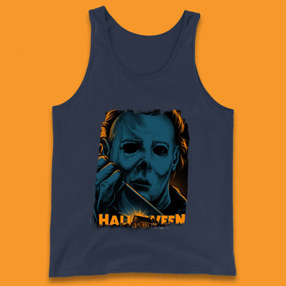 Halloween (1978) Poster Slasher Film Michael Myers Halloween Horror Thriller Movie Character Tank Top
