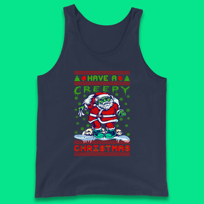 zombie santa claus tank top