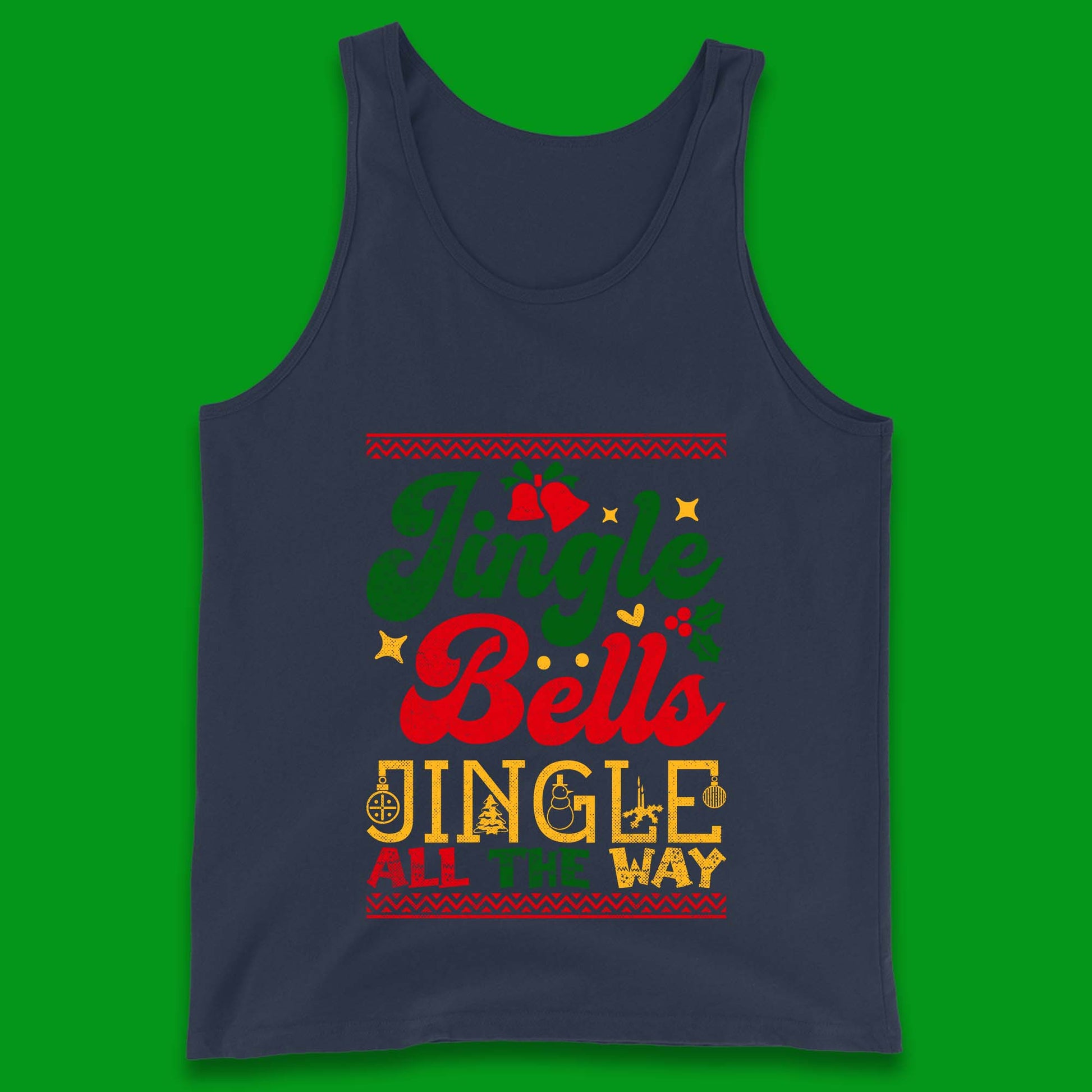 jingle bell christmas tank top