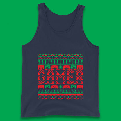 christmas game controller tank top