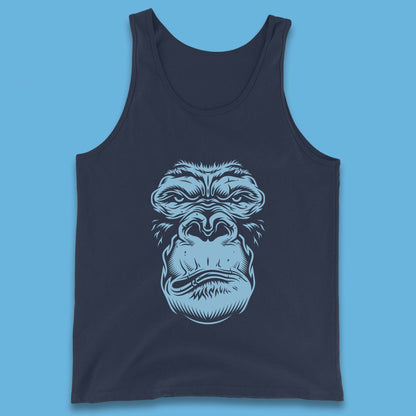 Angry Gorilla Face Scary Wild Angry Monkey Tank Top