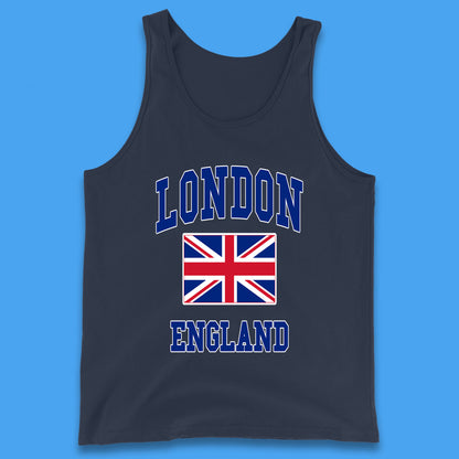 London England Flag Great Britain United Kingdom Uk Union Jack Souvenir British Flag Tank Top