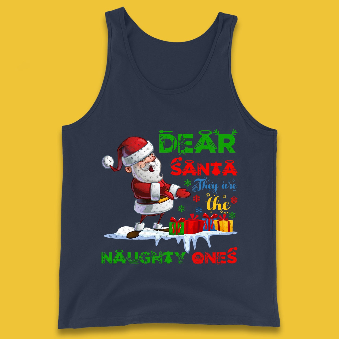 dear santa tank top