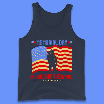 Memorial Day In Honor Of The Brave Heroes Military Soldiers Armed Forces Supporter Tank Top