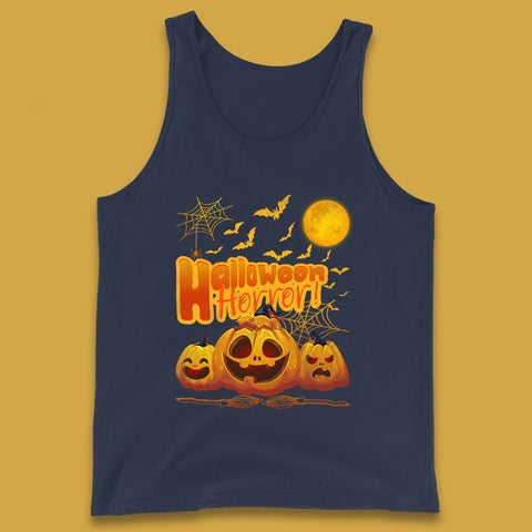 Happy Halloween Jack-o-lantern Horror Scary Monster Pumpkins Tank Top