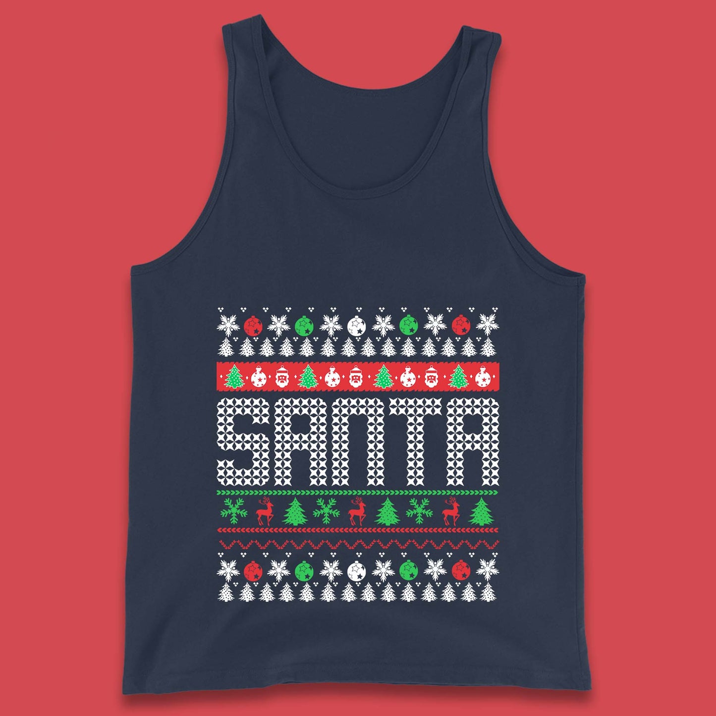 christmas santa Claus tank top