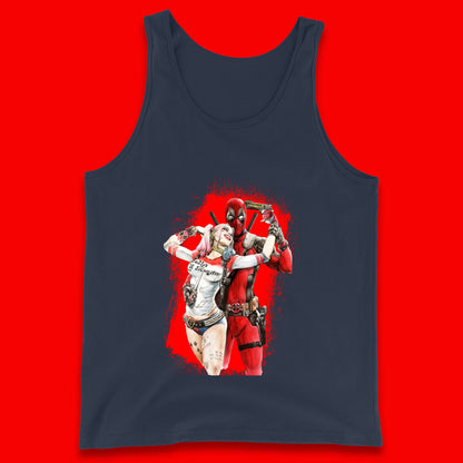 Hot DC Anime Suicide Squad Harley Quinn Deadpool Fanfiction Poster Funny Superheroes DC Comics Deadpool E Quinn Tank Top