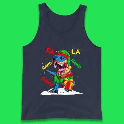 christmas dinosaur tank top