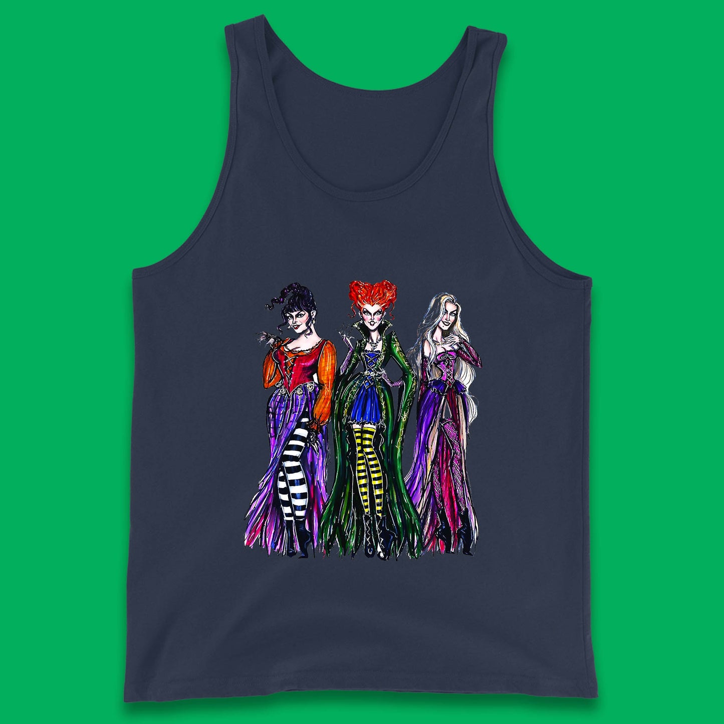 Halloween The Sanderson Sisters From Hocus Pocus Vintage Halloween Witches Tank Top