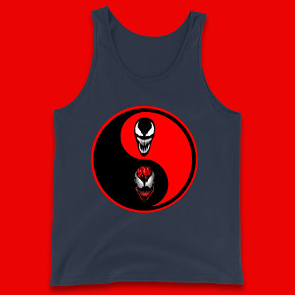 Marvel Comics Carnage And Venom Fictional Movie Character Anime Yin Yang Spoof Tank Top