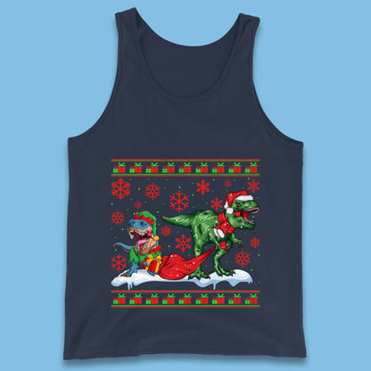 santa & elf costume tank top