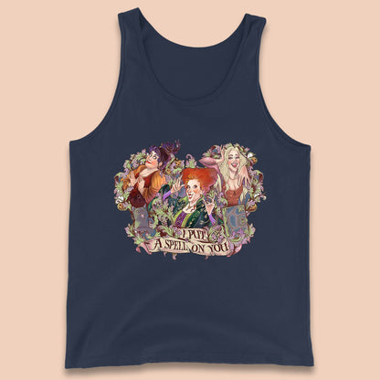 I Putt A Spell On You Halloween Sanderson Sisters Hocus Pocus Vintage Witches Tank Top