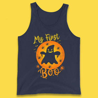 My First Boo Halloween Funny Boo Ghost Horror Scary Creepy Season Tank Top