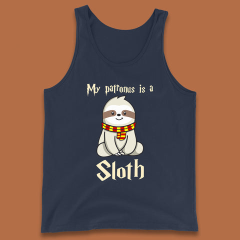 My Patronus Is A Sloth Harry Potter Sloth Funny Magical Wizard And Sloth Lover Lazy Days Humorous Tank Top