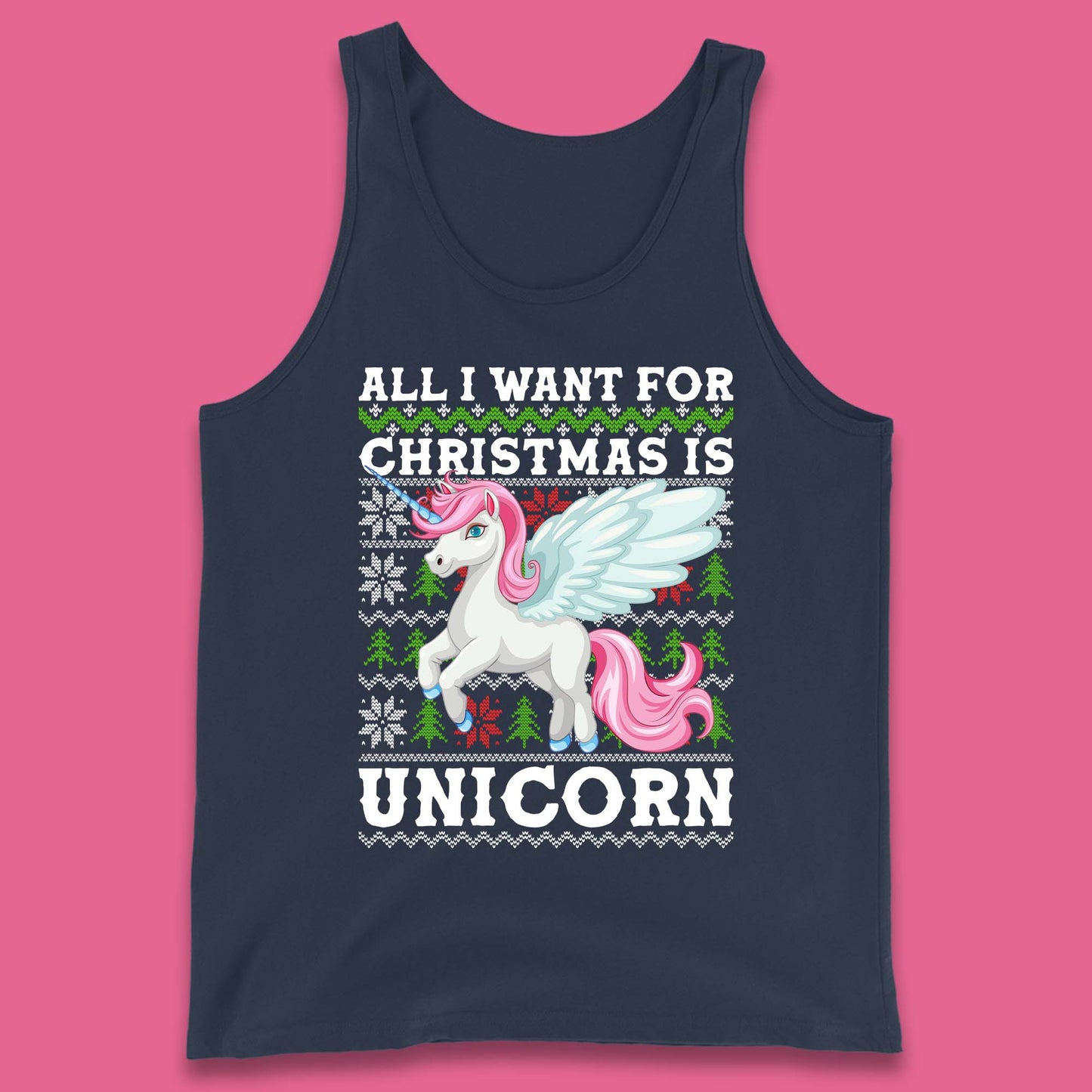 Want Unicorn For Christmas Tank Top
