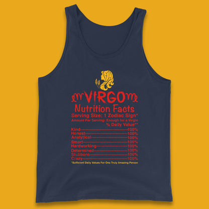 Virgo Nutrition Facts Tank Top