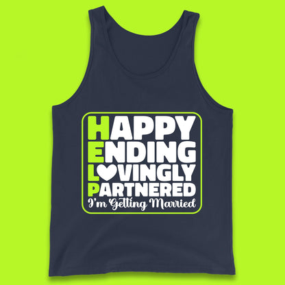 Help I'm Getting Married Sarcastic Bachelor Party Funny Bride & Groom Wedding Party Wedding Announcement Tank Top