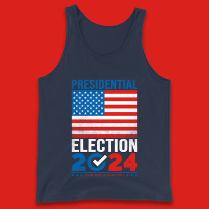Presidential Election 2024 Your Vote Is Your Voice USA Flag Tank Top