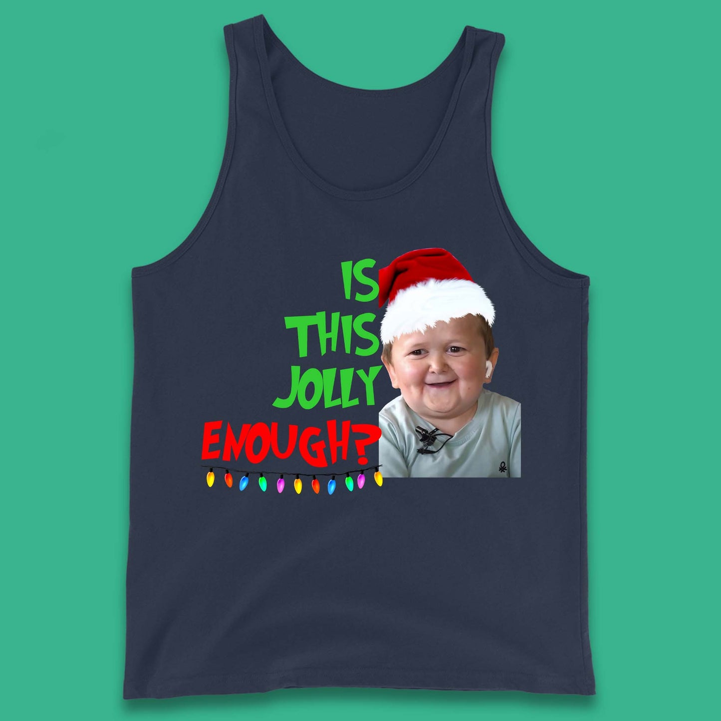 Jolly Enough Hasbulla Christmas Tank Top