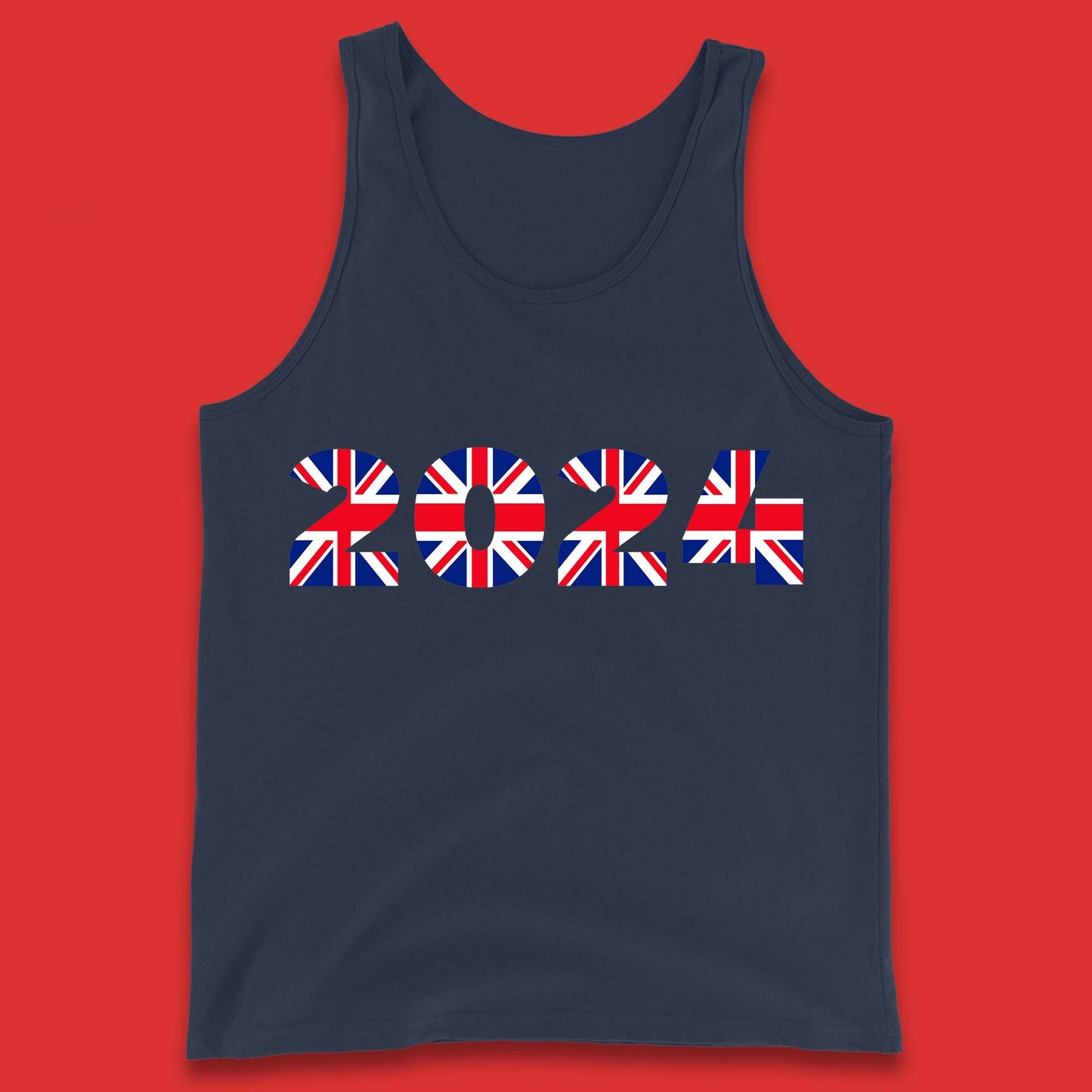 New Year 2024 UK Flag Tank Top