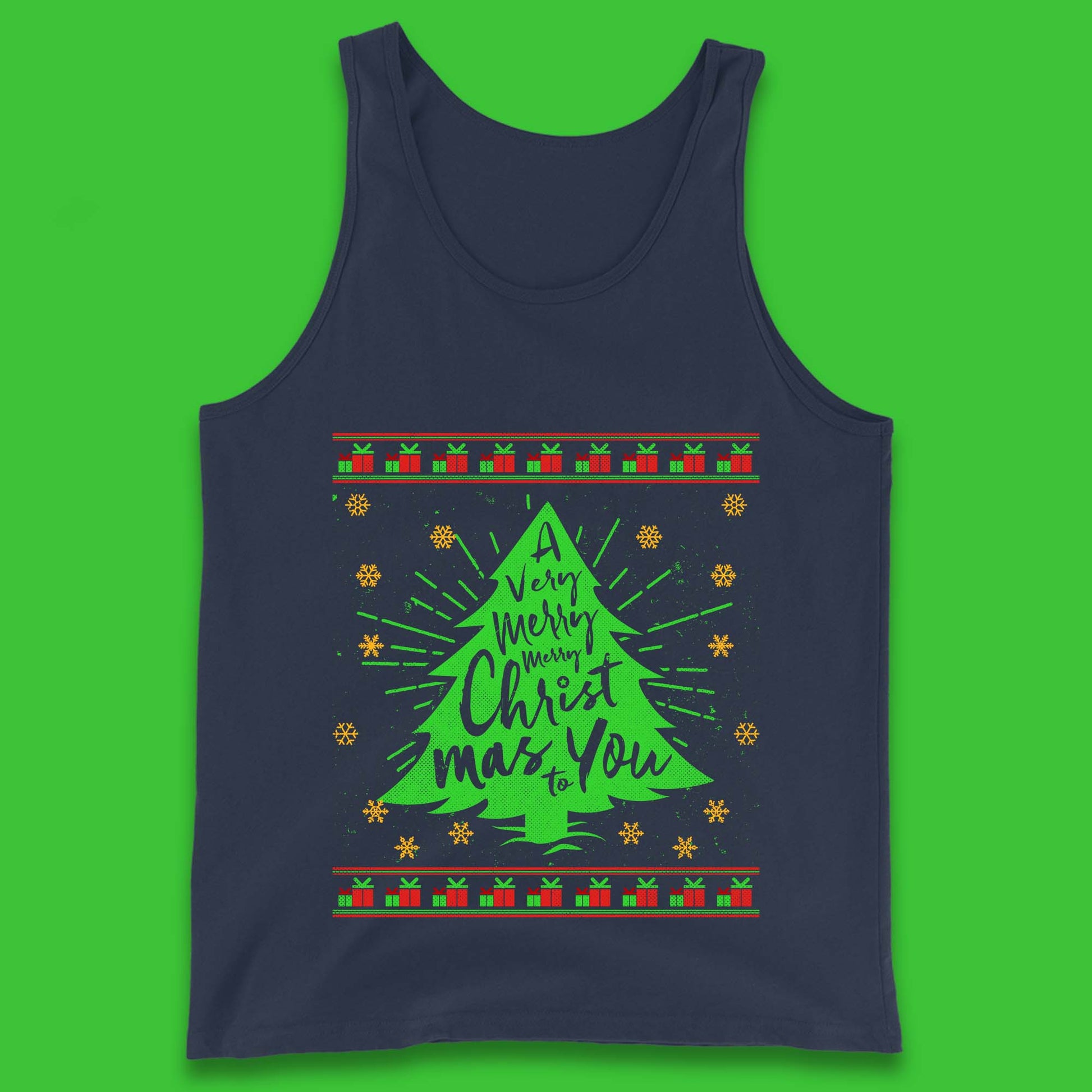 a very merry christmas to you tank top