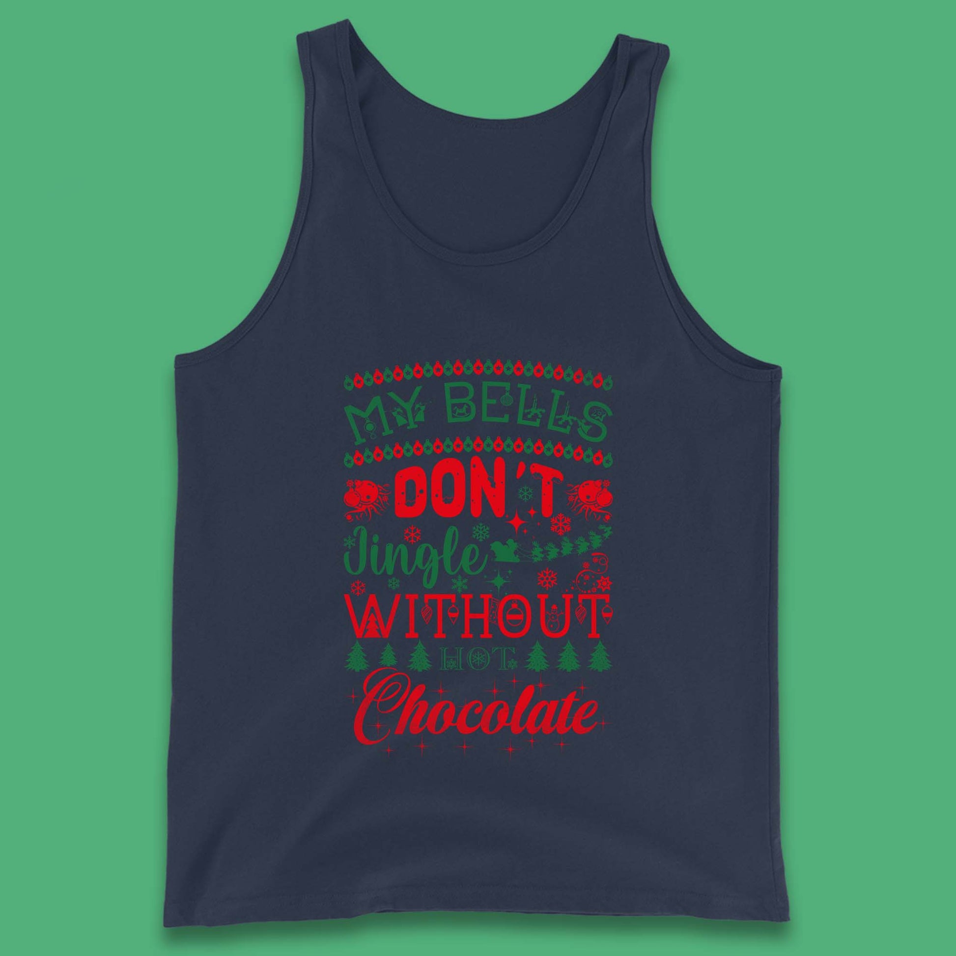 funny christmas chocolate tank top