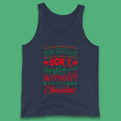 funny christmas chocolate tank top