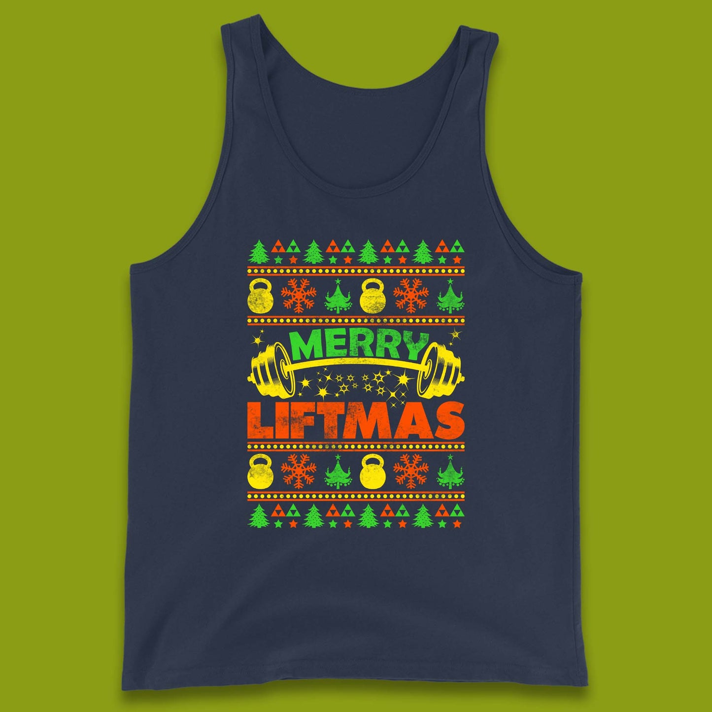 Merry Liftmas Christmas Tank Top