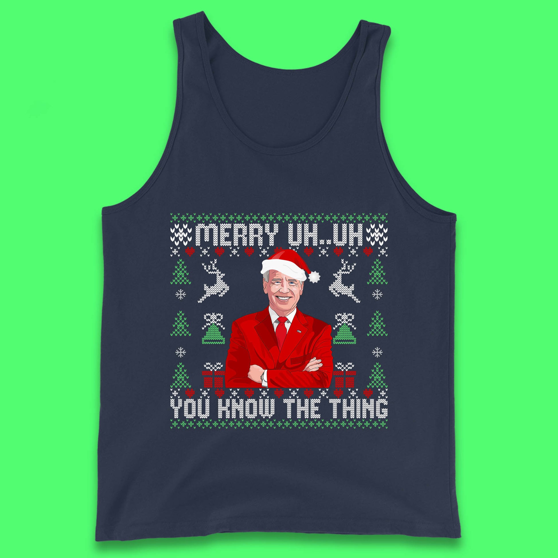 joe biden christmas tank top