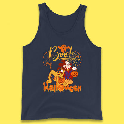 Boo Halloween Mickey Mouse And Pluto Friends Disney Halloween Disneyland Trip Tank Top