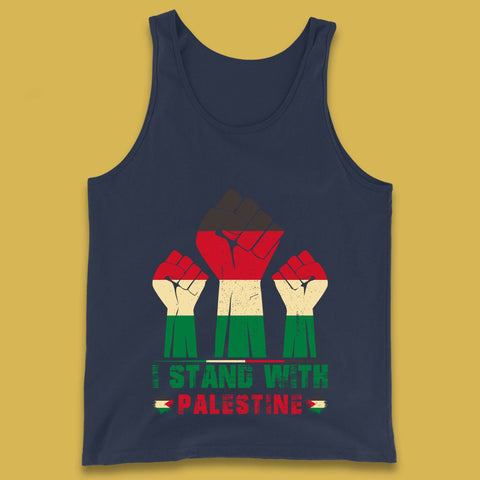 I Stand With Palestine Freedom Protest Fist Support Palestine Save Gaza Tank Top