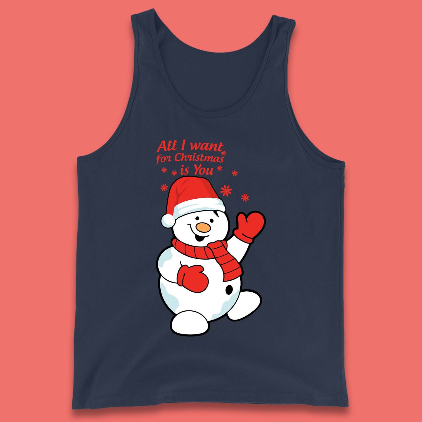 Snowman Christmas Tank Top
